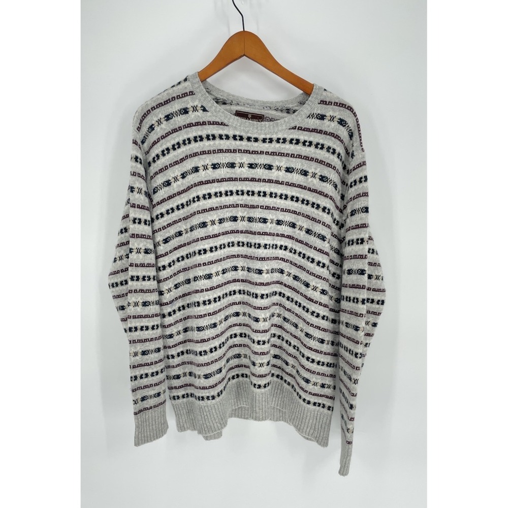 Steve & Berry's XL Mens Sweater Wool Blend Pull Over Grandpa Oatmeal